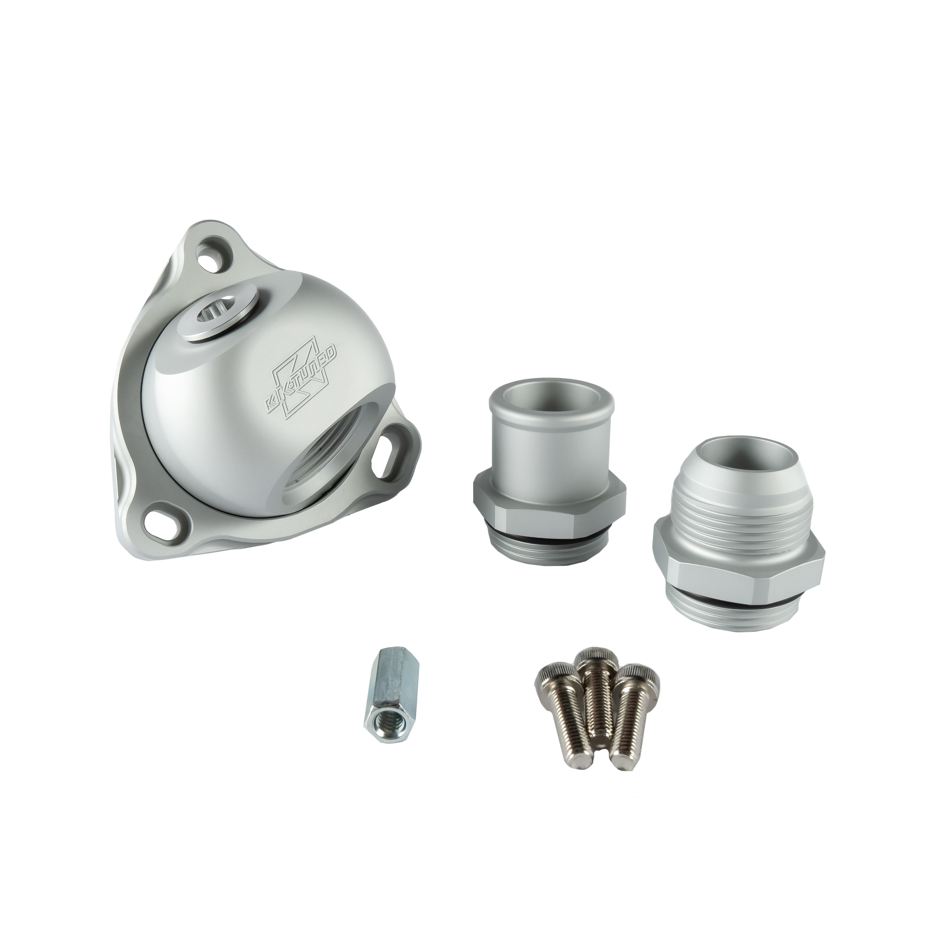 K-Tuned Swivel Neck Thermostat with 16AN and Hose Fitting